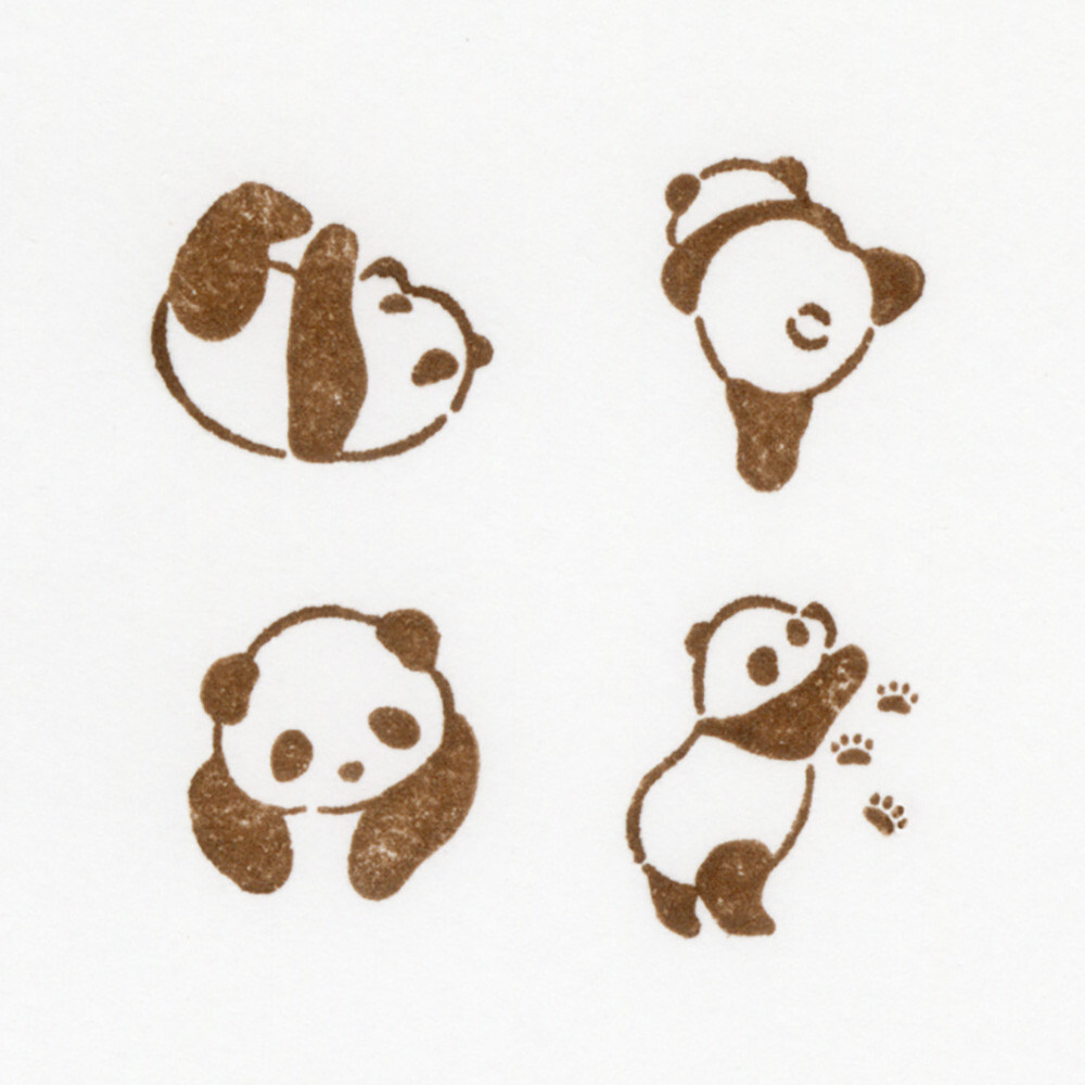 NB Wanowa Wooden Stamp Set – Panda — gallery