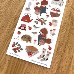 Miso Paper x Cat Collage Club Anniversary Stickers - Apple Harvest