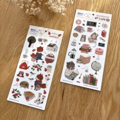 Miso Paper x Cat Collage Club Anniversary Stickers - Apple Harvest