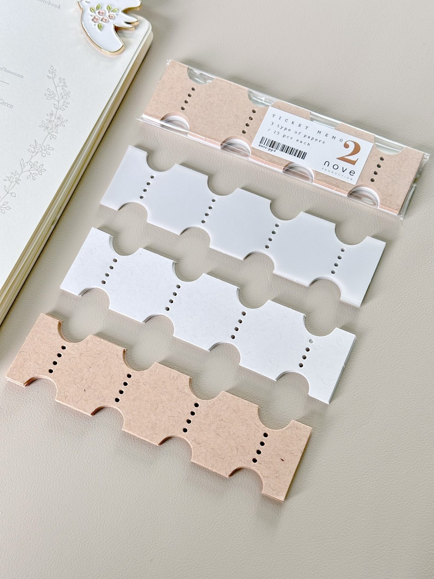 Nove Jourt'aime Ticket Memo Sheets
