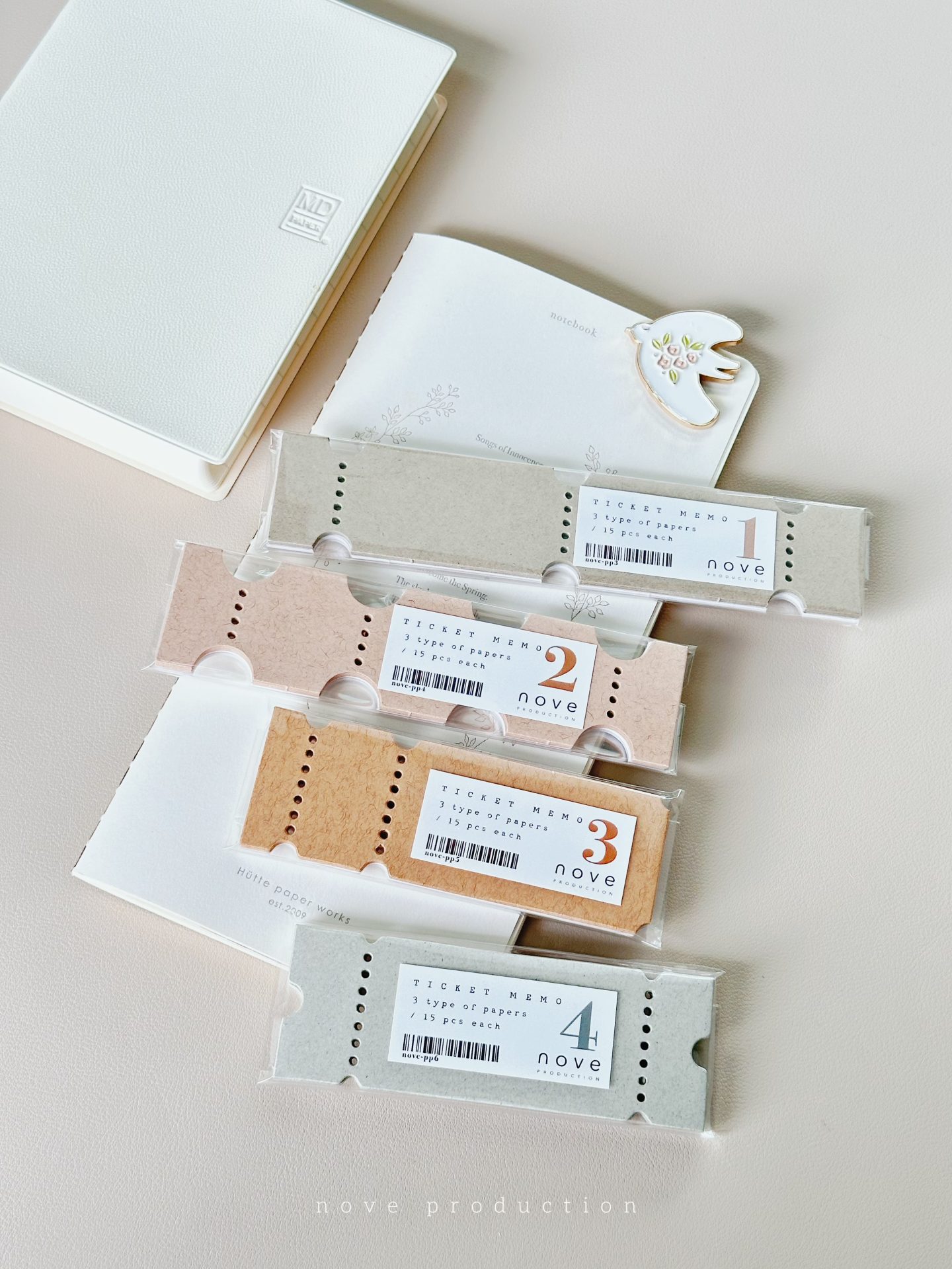 Nove Jourt'aime Ticket Memo Sheets