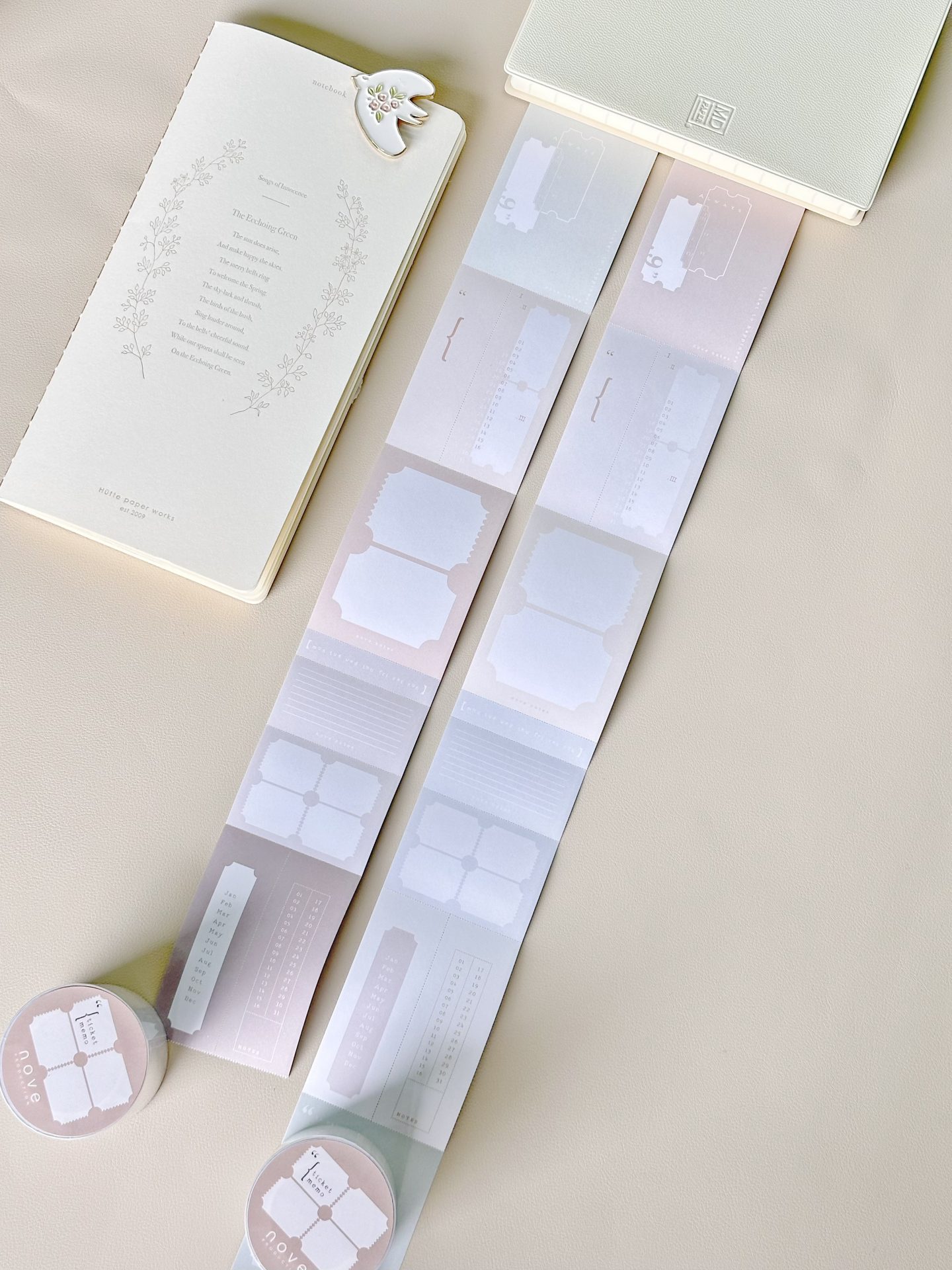 Nove Jourt'aime Ticket Memo Tape (Writing Paper)