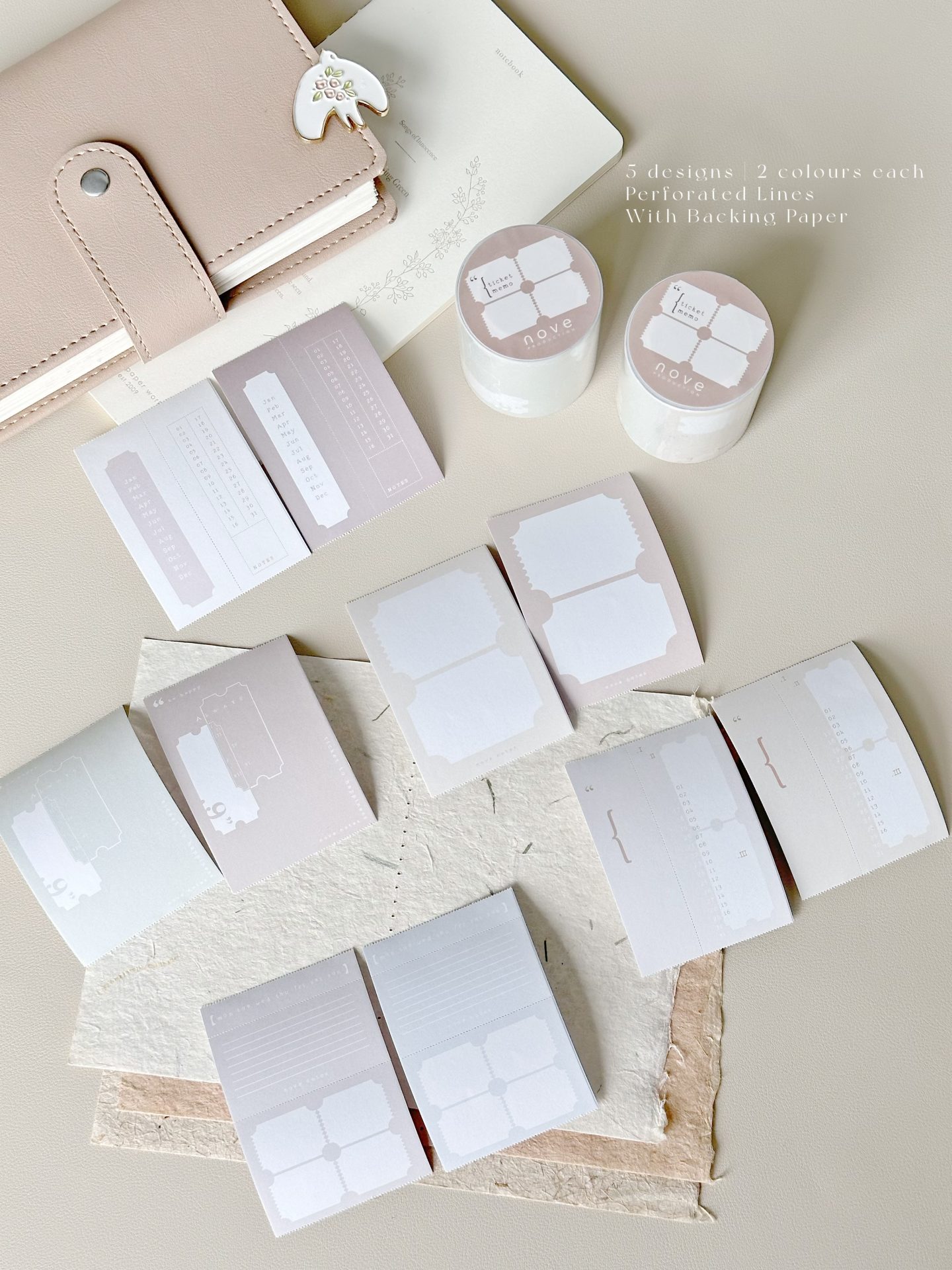 Nove Jourt'aime Ticket Memo Tape (Writing Paper)