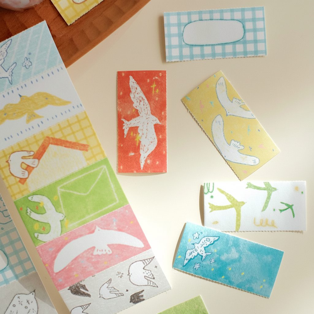 Orange Studio Flying Bird Writable Sticky Notes — gallery