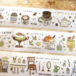 Orange Studio Washi Tape - Home Coffee & Snacks
