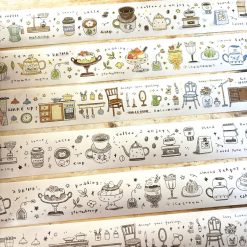 Orange Studio Washi Tape - Home Coffee & Snacks