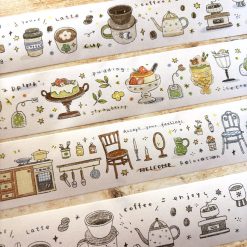 Orange Studio Washi Tape - Home Coffee & Snacks