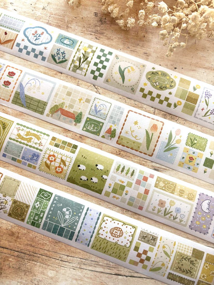 Orange Studio Washi Tape - Patchwork Squares