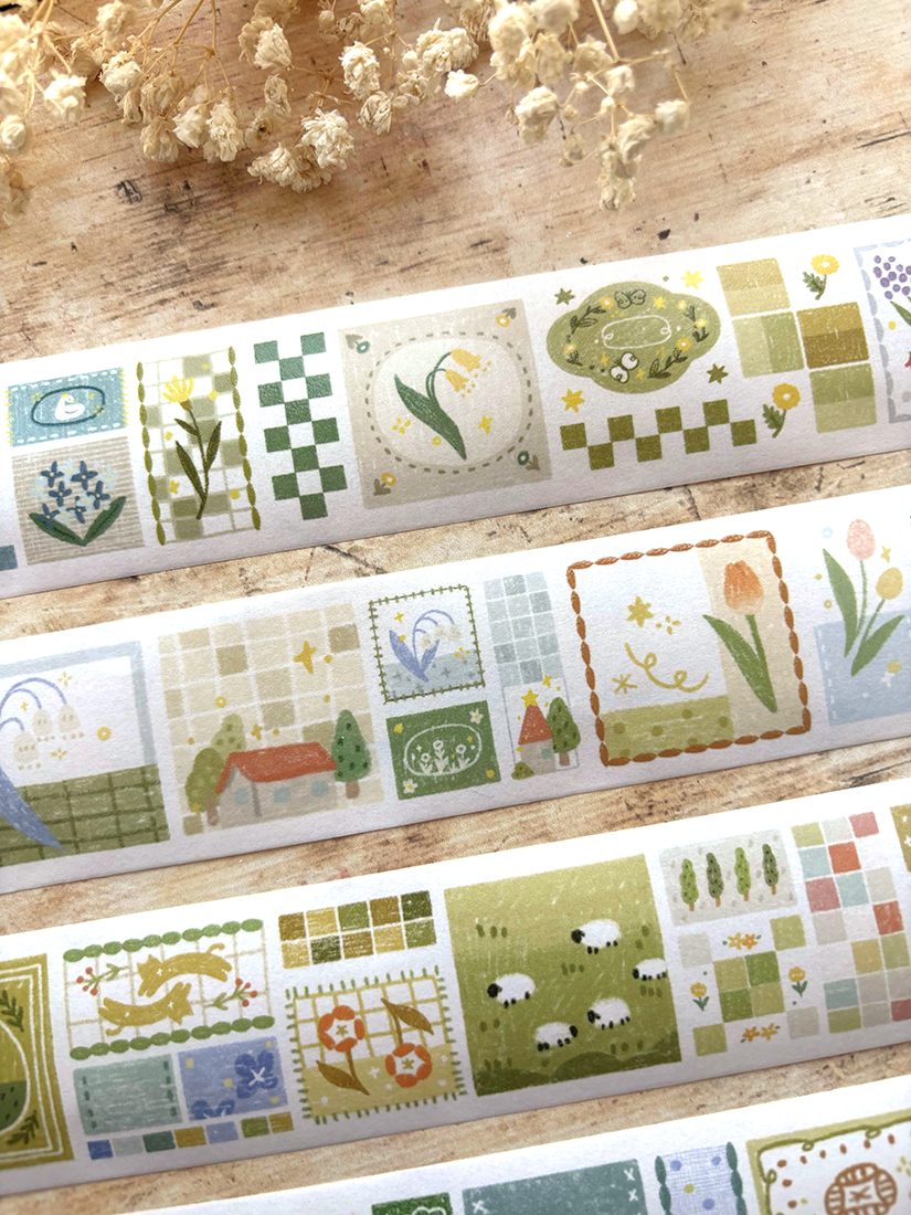 Orange Studio Washi Tape - Patchwork Squares