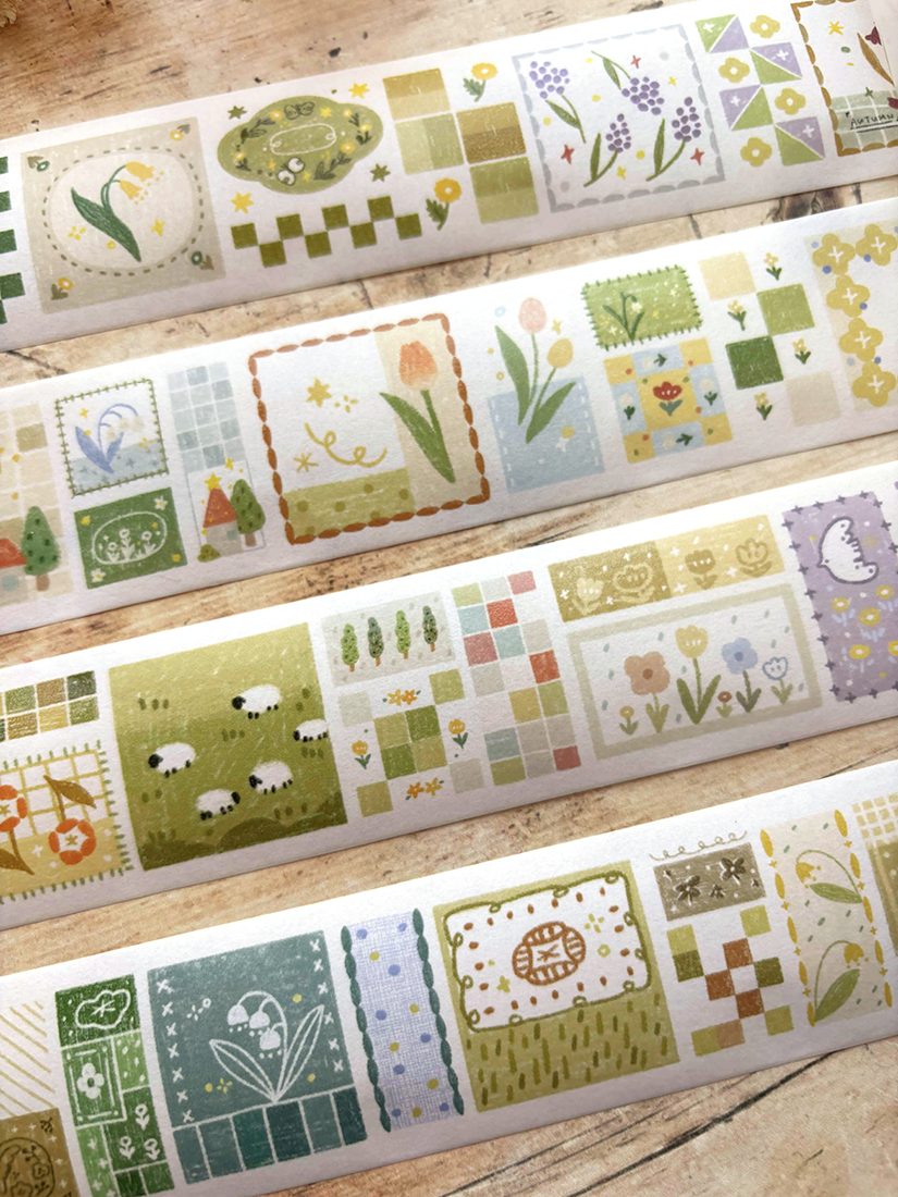 Orange Studio Washi Tape - Patchwork Squares