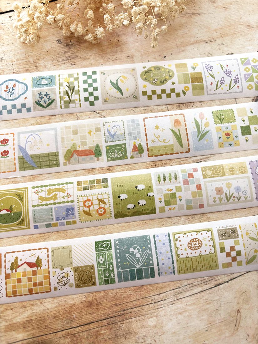 Orange Studio Washi Tape - Patchwork Squares