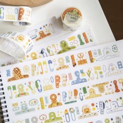 Orange Studio Washi Tape - Clips & Pins