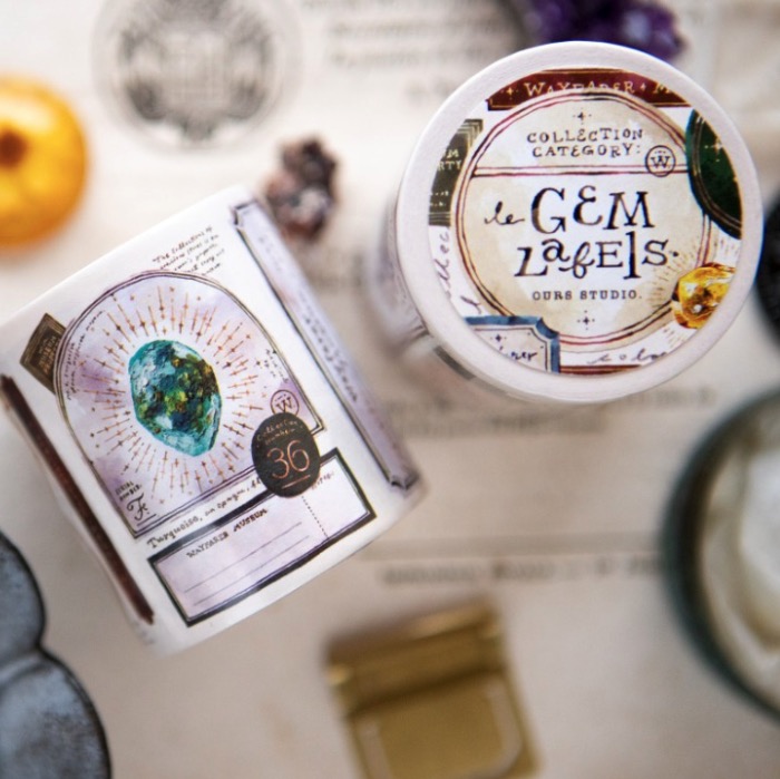 OURS Studio Gem Labels Sticker Memo Roll
