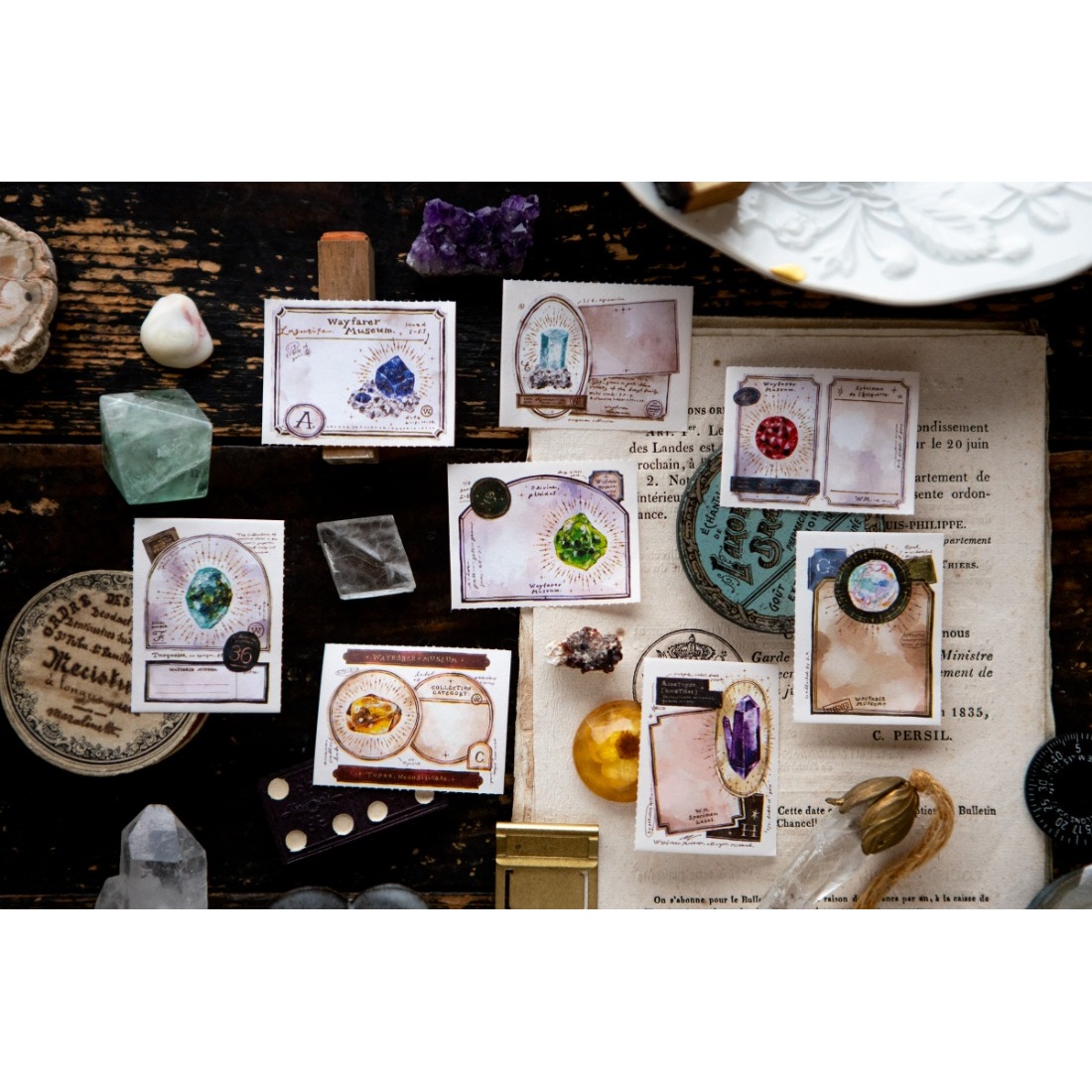 OURS Studio Gem Labels Sticker Memo Roll — gallery