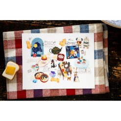OURS Studio Tea Room Sleeping Cat Kiss-cut PET Tape — gallery