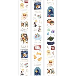 OURS Studio Tea Room Sleeping Cat Kiss-cut PET Tape — gallery