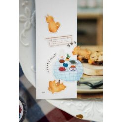 OURS Studio Tea Room Sleeping Cat Kiss-cut PET Tape — gallery