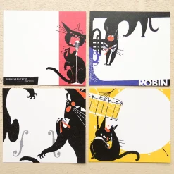 Cozyca Memo Block - Robin the Black Cat