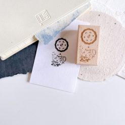 PaiPai Tea Time Rubber Stamp - Tulip Tea Set