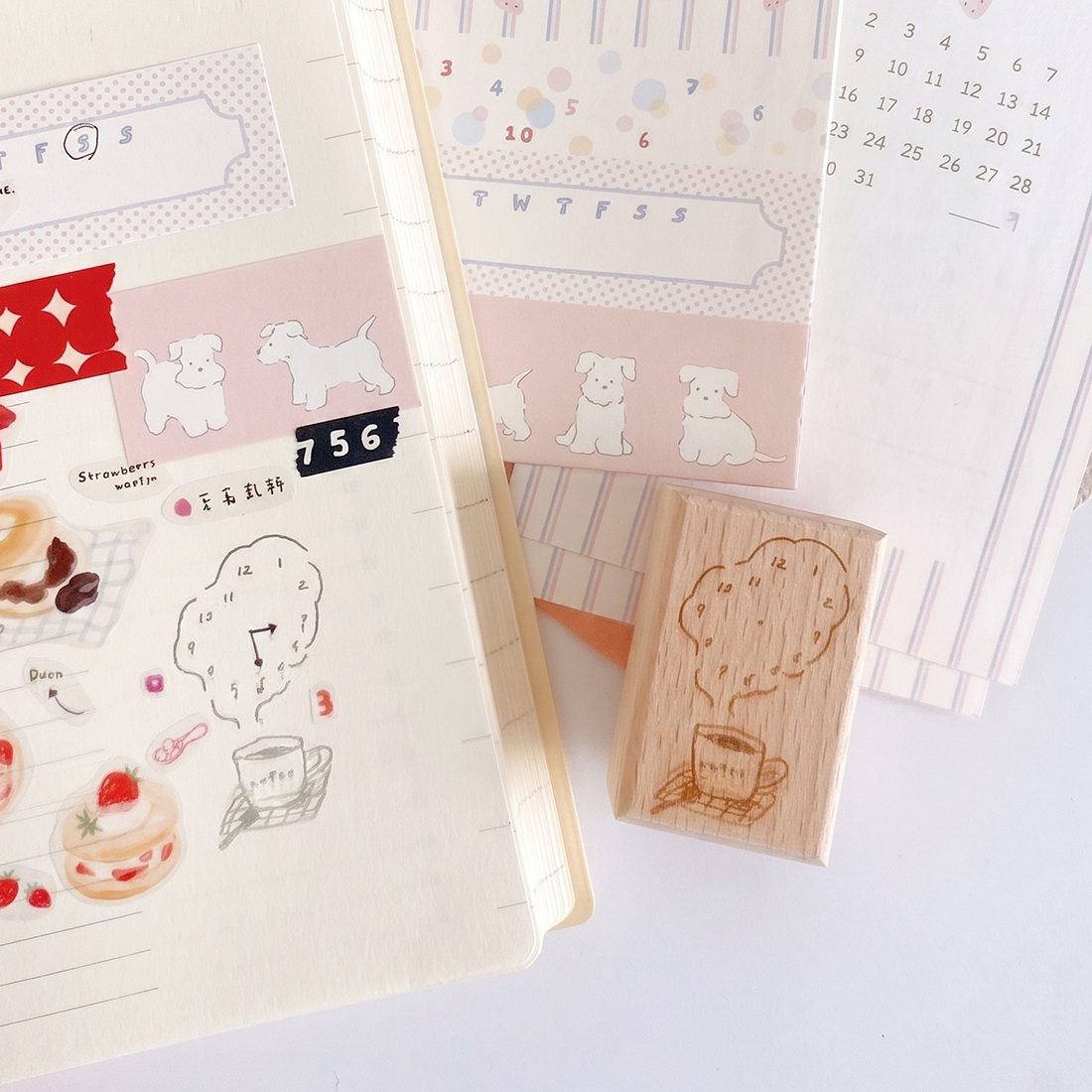 PaiPai Rubber Stamp - Coffee O'Clock