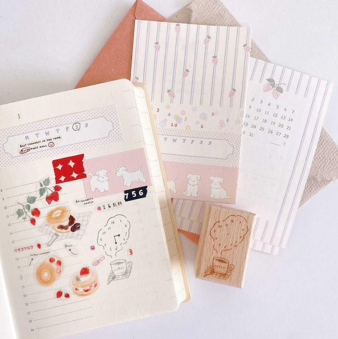 PaiPai Rubber Stamp - Coffee O'Clock