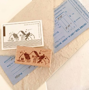 PaiPai Rubber Stamp - Mini Houses