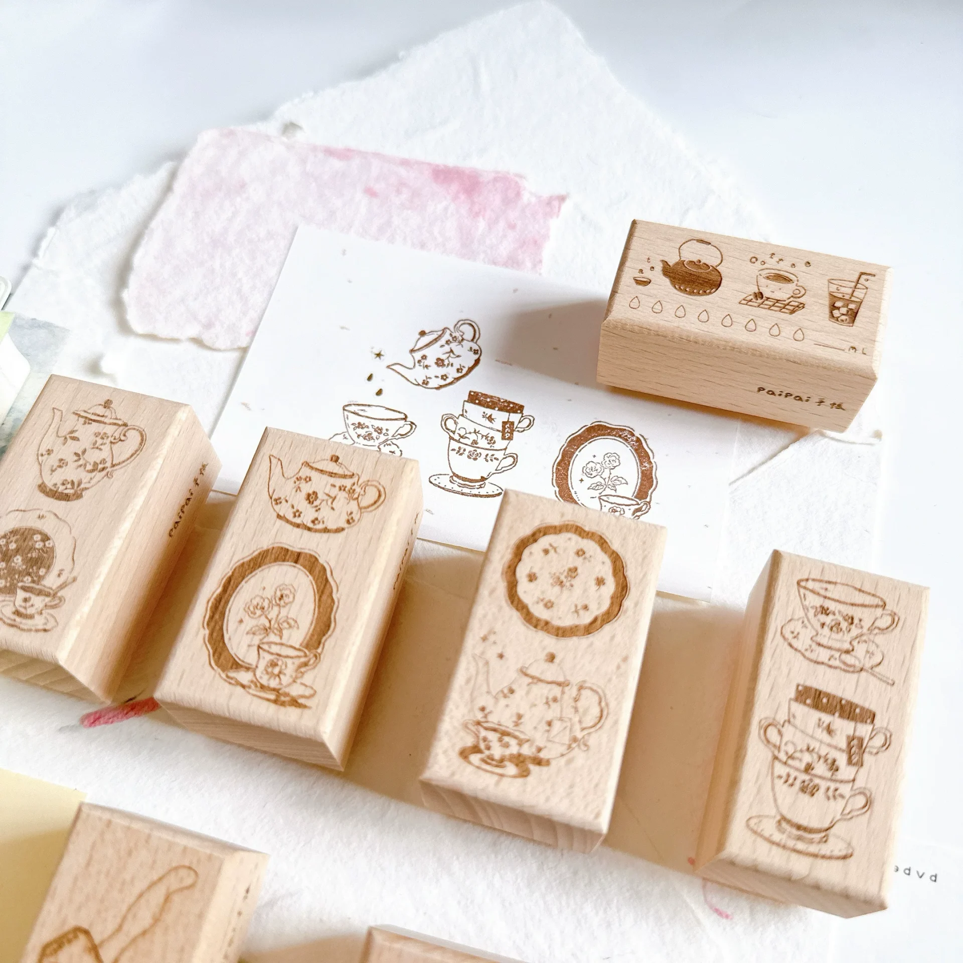 Paipai Rubber Stamp Tea Time