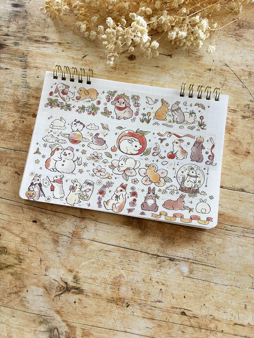 Paper Game x Pilipala Cotton Bunny PET Tape