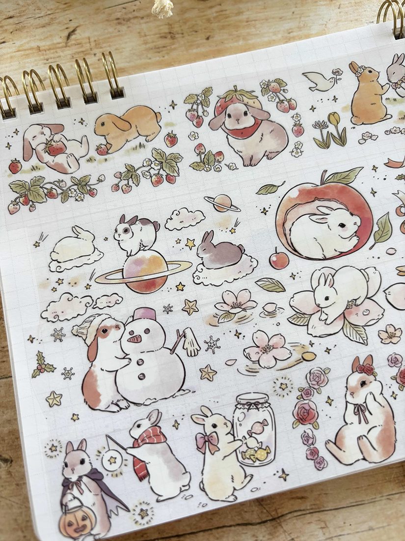 Paper Game x Pilipala Cotton Bunny PET Tape