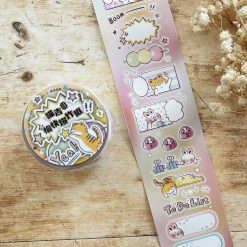Paper Game x Pilipala Meow Happiness Kiss-cut Sticker Roll