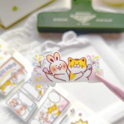 Paper Game x Pilipala Meow Happiness Kiss-cut Sticker Roll — gallery