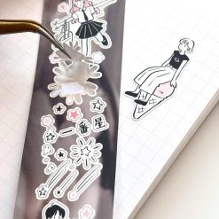Paper Game x Pilipala Strawberry Milk Kiss-cut Sticker Roll — gallery