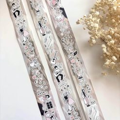 Paper Game x Pilipala Strawberry Milk Kiss-cut Sticker Roll — gallery