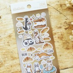 Paper Game x Pilipala Dessert Cat Stickers - Crème