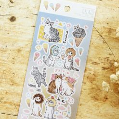 Paper Game x Pilipala Dessert Cat Stickers - Gelato
