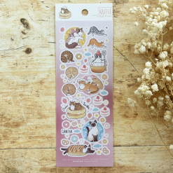 Paper Game x Pilipala Dessert Cat Stickers - Soufflé