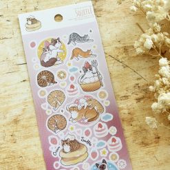 Paper Game x Pilipala Dessert Cat Stickers - Soufflé