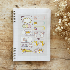 Paper Game x Pilipala Stickers Meow and Friends - Banana Milkshake