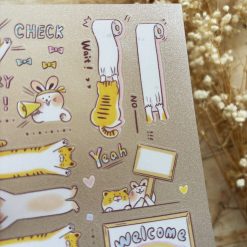 Paper Game x Pilipala Stickers Meow and Friends - Papaya