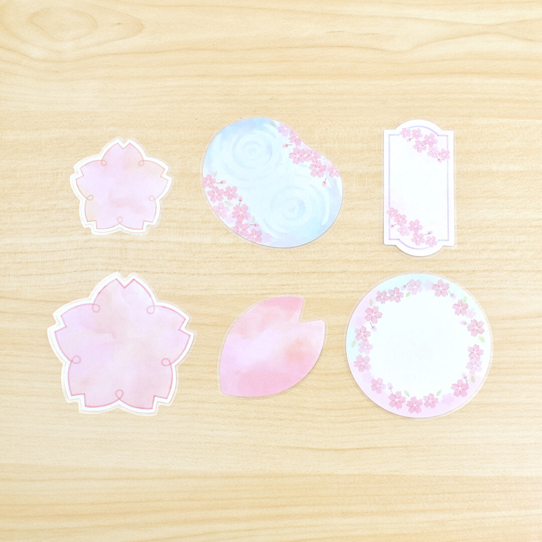 Papier Platz Message Stickers - Sakura