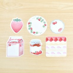 Papier Platz Message Stickers - Strawberry