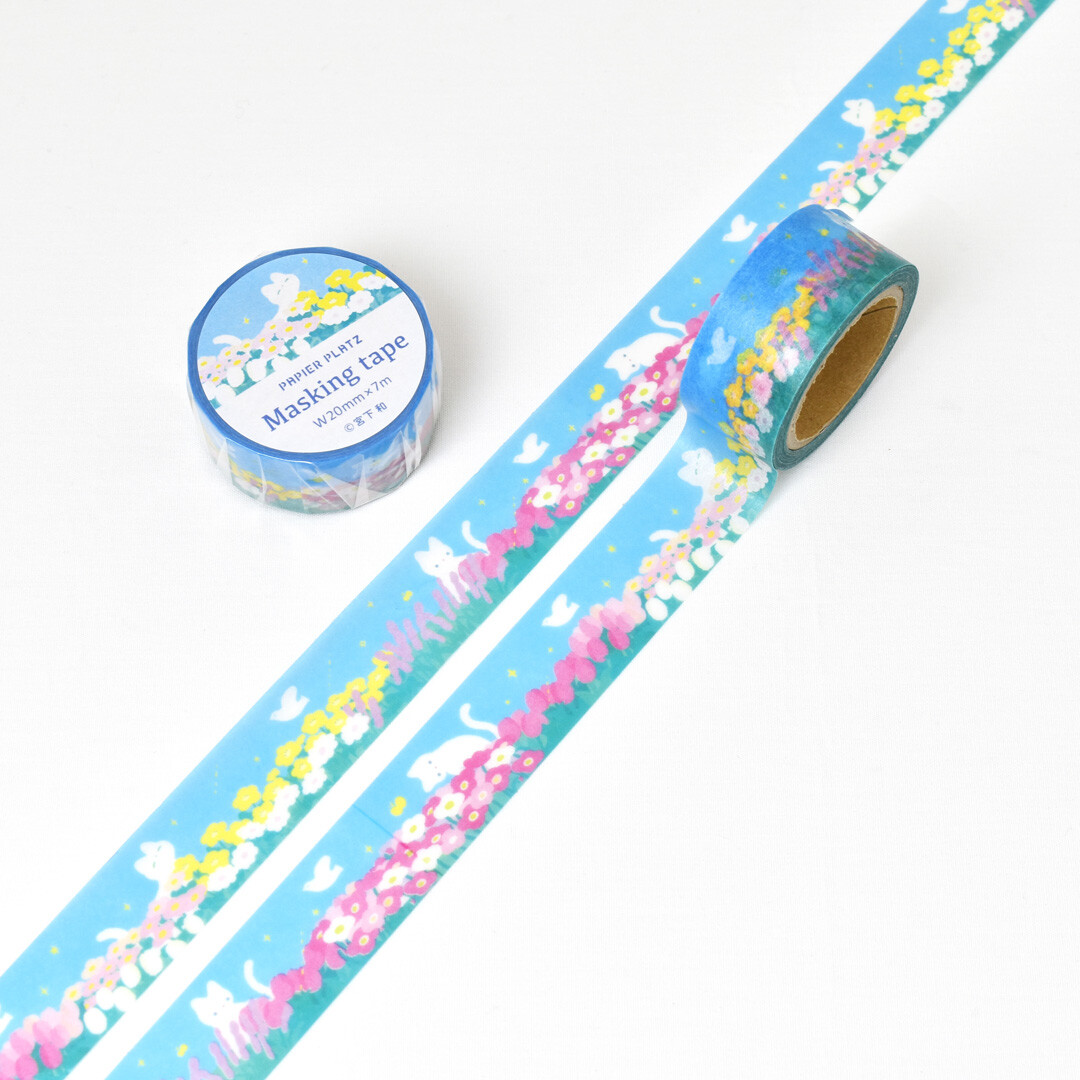 Papier Platz Neko Flowers Washi Tape