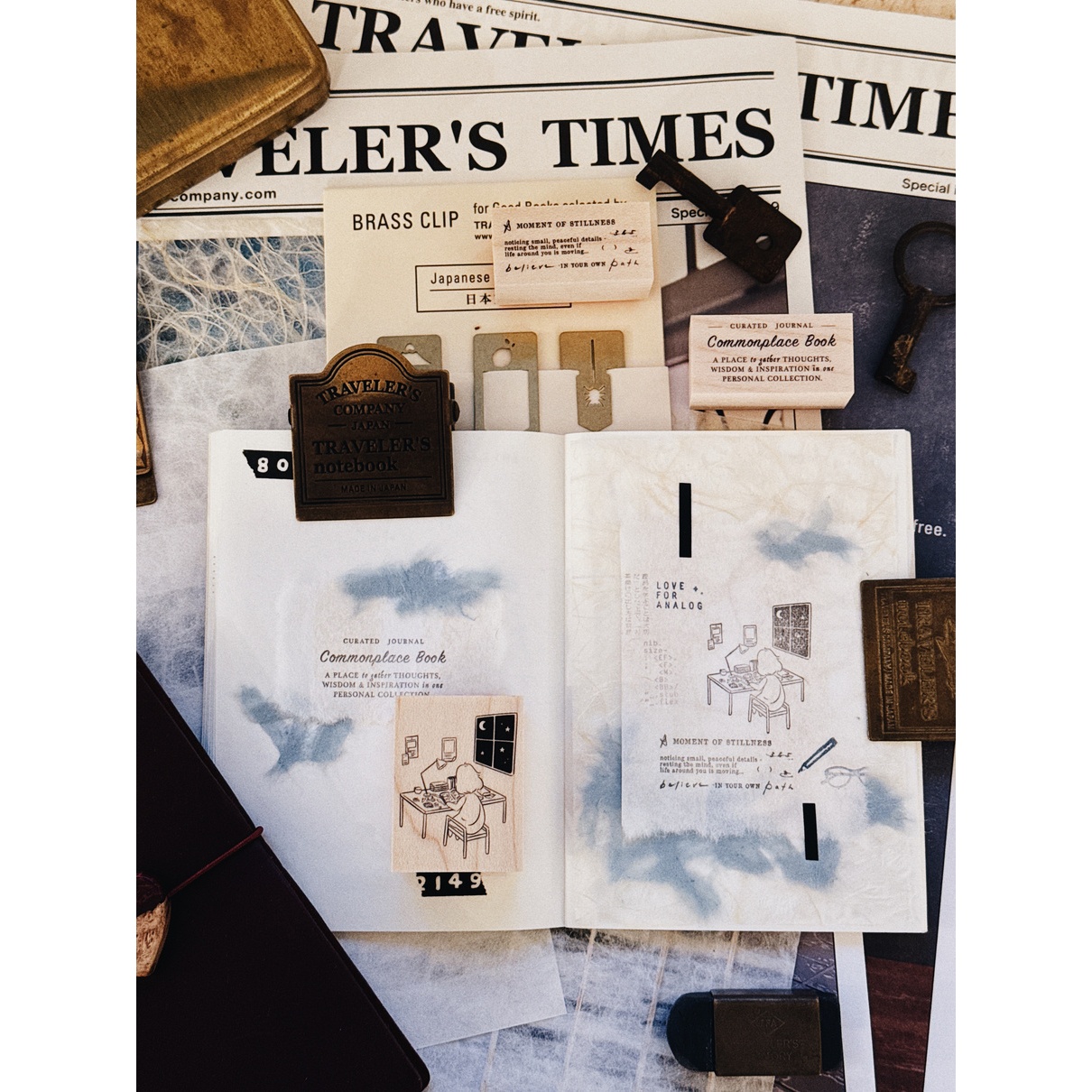 PensPapersPlanner Rubber Stamp – A Quiet Corner at Night
