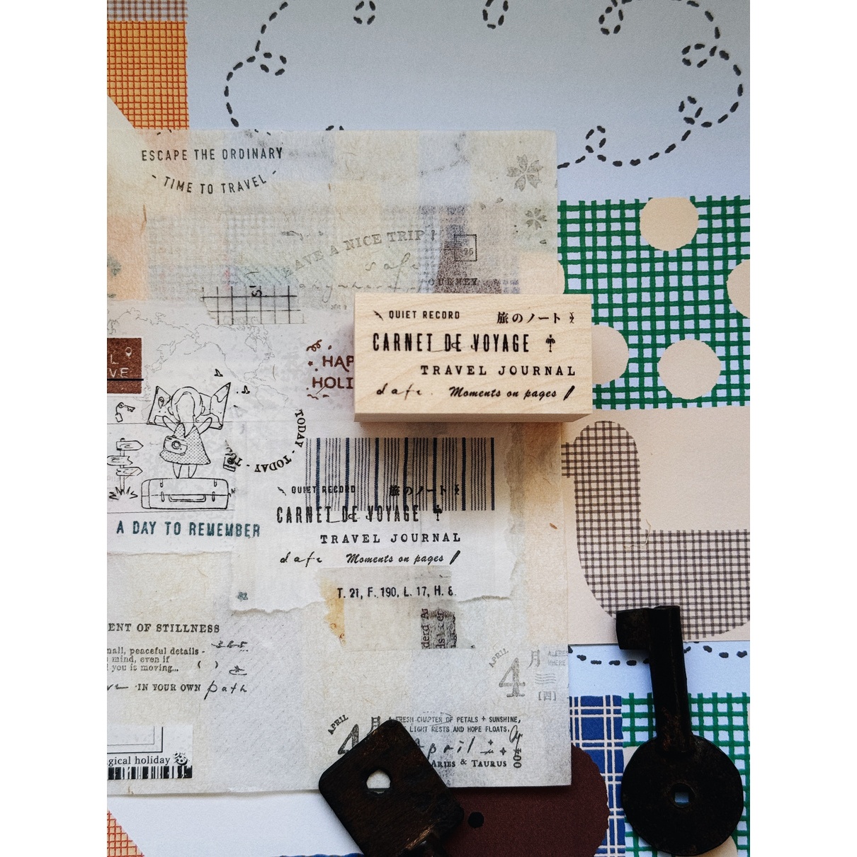 PensPapersPlanner Rubber Stamp – Carnet De Voyage