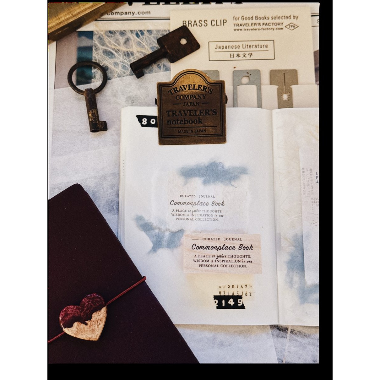 PensPapersPlanner Rubber Stamp – Commonplace Book