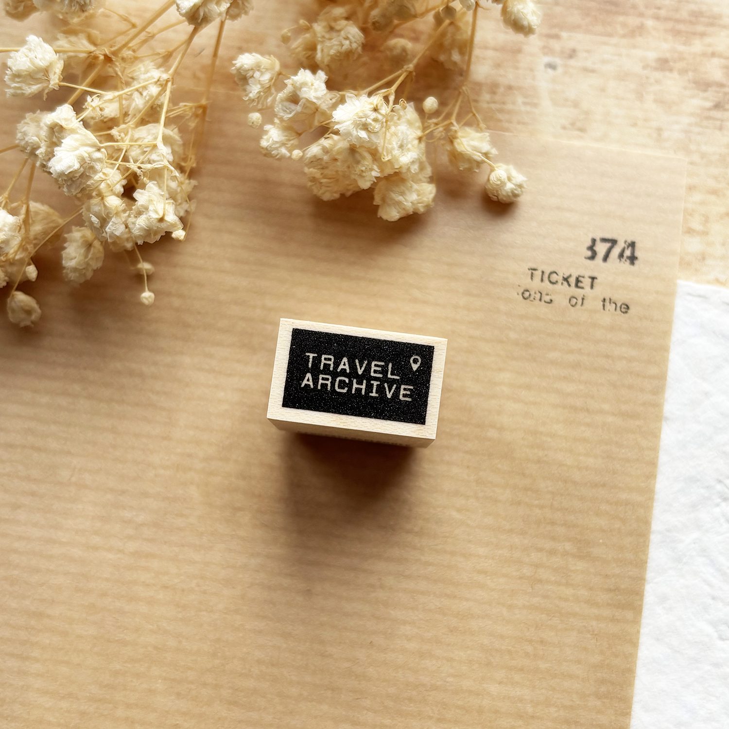 PensPapersPlanner Rubber Stamp - Travel Archive