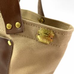 The Superior Labor Engineer Bag Petite - Beige with Leather Bottom - Image 3