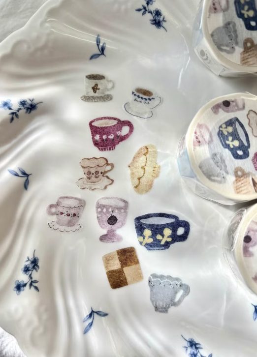 Pion Afternoon Tea Die-Cut Washi Tape