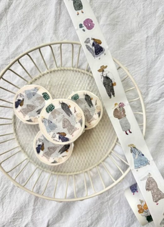 Pion Artsy Girl Die-Cut Washi Tape