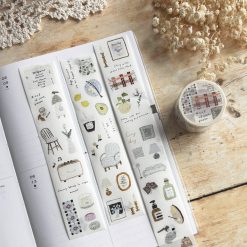 Pion Kiss-cut Washi Tape – Cozy Mood